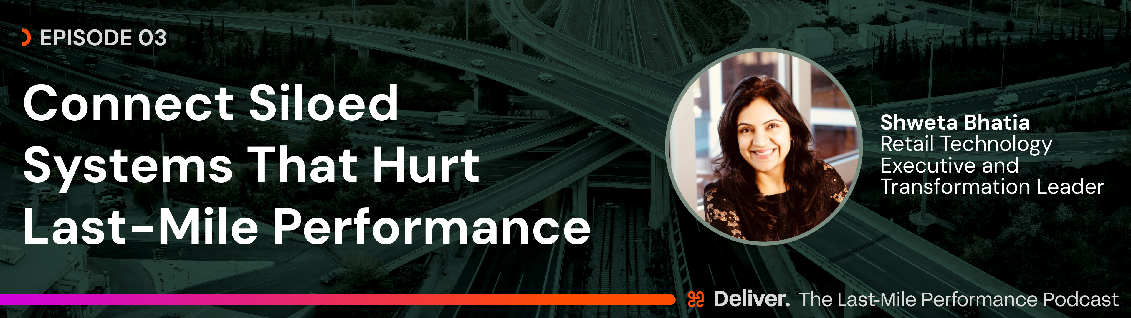 In episode three of the podcast, Guy and Raquel speak with Shweta Bhatia, a retail technology executive and transformation leader who formerly led digital transformations at Advance Auto Parts, Dollar General, Walmart International. They unpack how siloed technology stacks quietly sabotage last-mile performance from the inside out.